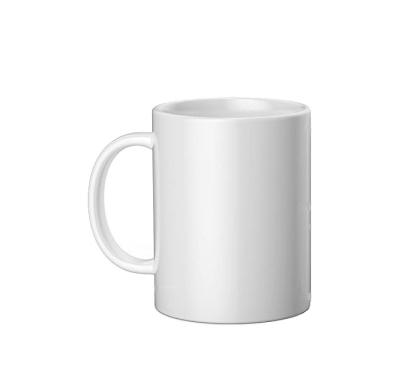 China Sustainable Ceramic Sublimation 12 Ounce Empty White Coffee Mug 340ml for sale