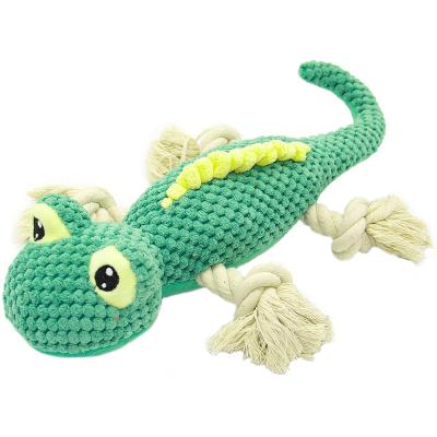 China Viable Lizard Dog Plush Toys Chew To Pamper Squeaky Toys With Squeaker for sale