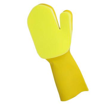 China Filter Sponge Yellow Working Latex Daily Household Cleaning Rubber Gloves for sale