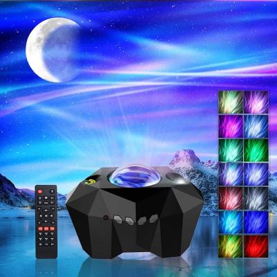 China Biumart Dropshipping Modern Starry Wave Galaxy Night Light Nebula Projector Aurora Projector Remote Control LED With Speaker for sale