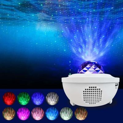 China Biumart Controller Modern White Starry Galaxy Projector Remote Baby LED Night Light Lamp Laser Sky Star Projector With Music Player for sale