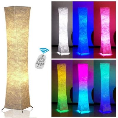 China Biumart Modern Modern Living Room Standing Strip Lamp Large Color LED Floor Lamp RGB Bedroom Corner Lamp With Remote Control for sale