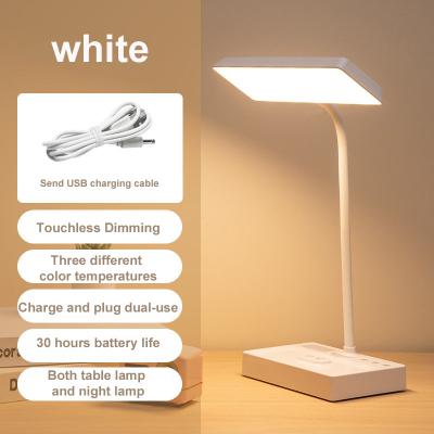 China Biumart Flexible Neck USB Powered Easy Home Gooseneck Led Touch On Desk Reading Lamp Kids Bedroom Dimmable Table Lamp With Night Light for sale