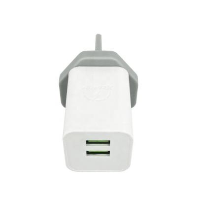 China Universal Dual USB Smart Charger Popular UK Quick Plug 2A Wall Charger Adapter For Oraimo Infinix for sale