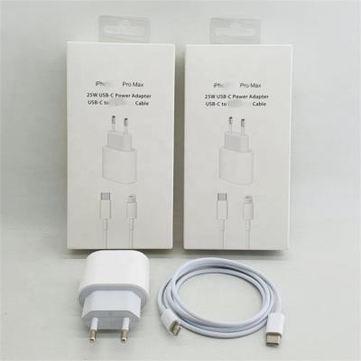 China Original 25W Charging and Data Transmission PD Power Adapter Fast Charger With Type C Cable For iPhone 12 Pro Max For 13 14 iPhone Charger Fast Charging for sale