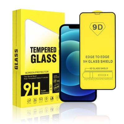 China 2022 Hot Sales Africa 9D Touch Full Glue Tempered Glass Screen Protector For iPhone Samsung Infinix for sale