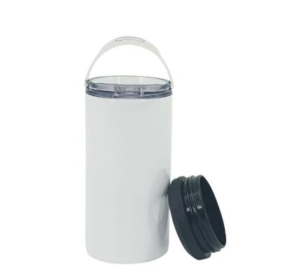 China Disposable Ready to Ship 304 Stainless Steel Insulated Double Walled Vacuum Can Cooler 4 in 1 for Sublimation for sale