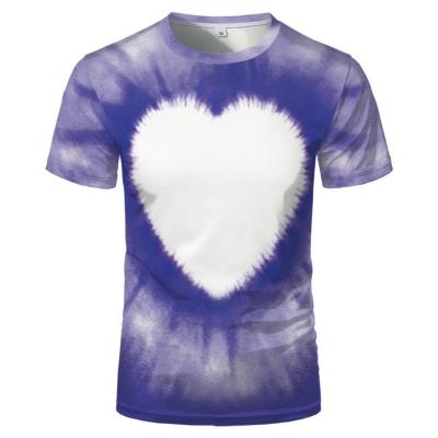 China New Heat 3D Anti-wrinkle 2022 Transfer White Sublimation Trend Custom Round Neck Pattern Unisex T-shirt for sale