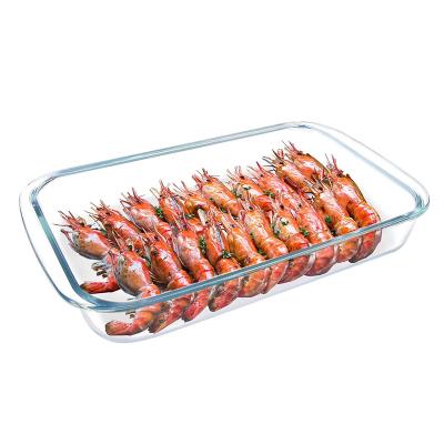 China Viable Purpose Glass Baking Pan For The Oven, 1.5 Quart Oblong Glass Baking Pan Glass Pan For Baking Glass Pan For The Oven for sale