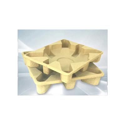 China Recyclable Paper Pulp Cardboard Pulp Fiber Tray 6x2 Biodegradable Cell Molded Paper Pulp Packing Tray for sale