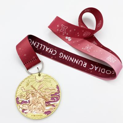 China Europe Factory Wholesale Zinc Alloy 3D Sports Awards Design Your Own Medal Custom Medal for sale