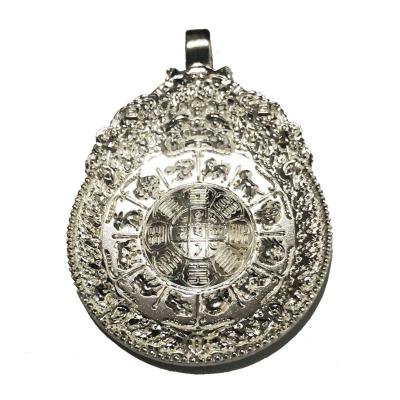 China China Factory China Custom Design 15 Gram Solid Pure Silver Ag999 3D Zodiac Medallion Medal for sale