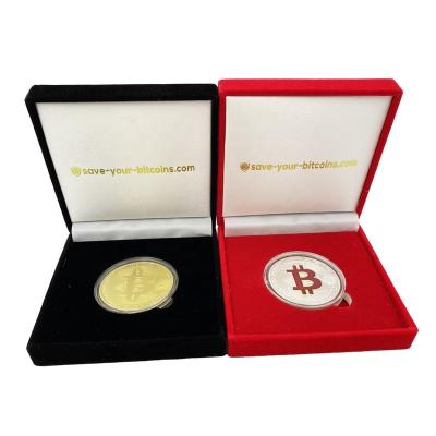 China To Hold Coins Factory Wholesale Gold Foil High Quality Velvet Display Custom Logo Gift Box For Coins And Medals for sale