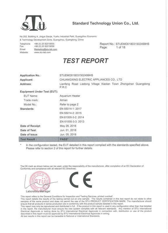 CE - Yangzhou Anipet Co., Ltd.