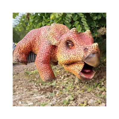 China Hot Selling High Quality Jurassic Baby Toy Model 3d Dinosaur Amusement Park Theme Park Jurassic Triceratops Small for sale