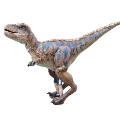 China Steel Adult Animated Dinosaur Costume 3D Tyrannosaurus Costume With Fur for sale