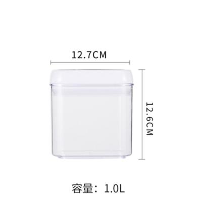 China Freshness Preservation Household Food Ps+Pp Plastic Transparent Kitchen Plastic Noodle Container for sale