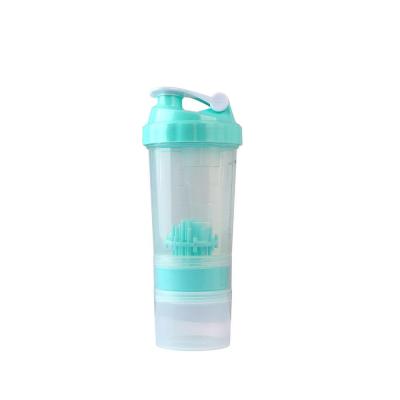 China Health and Safe Portable Plastic Cup Shaker Cup Thickened Sports 600ml Fitness Protein Powder Water Cup Customized LOGO for sale