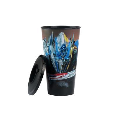 China Hot Selling Design 100% New 20 Ounce Beverage OEM Material, Used In Movie Theater, Plastic Cup With Flat Lid for sale