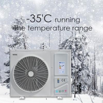 China Legom Guangdong China R32 outdoor air source monoblock heat pump, DC inverter air to water heatpump for heating cooling system for sale