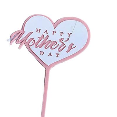 China 21022 Happy Mother's Day Acrylic Cake Topper for sale