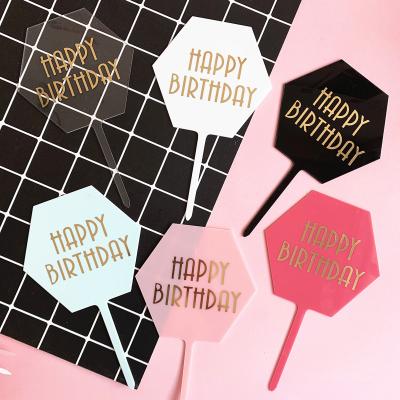 China China Supplier Fashionable Boy Happy Birthday Custom Acrylic Cake Topper for sale