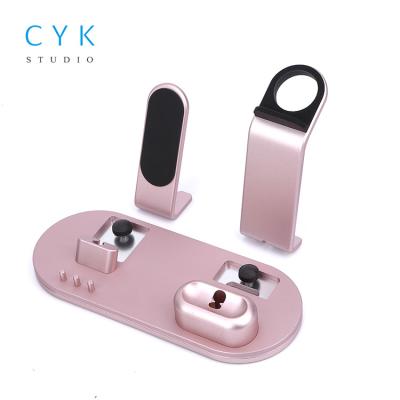 China Adjustable Aluminum Portable Phone Holder 3 in 1 Phone Holder with Watch Holder for sale