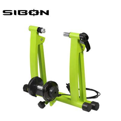 China Portable SIBON B0920105 TUV Certified Aluminum Alloy Indoor Roller Magnetic Resistance Fitness Home Trainer Foldable Bike for sale