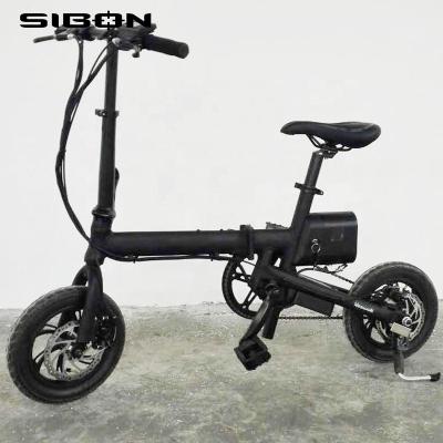 China SIBON B0510154 aluminum alloy CE 250w 36v lithium battery frame aluminum brushless motor black lightweight pocket folding electric bike mini for sale