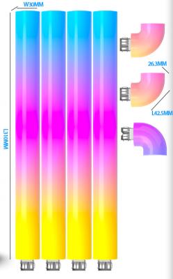 China Lámpara de pared CE RGB DIY RGBIC Lámpara de empalme de tiras 7pack con control remoto APP-IR en venta