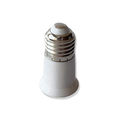 China Plastic safety 212 converter in white e27 to e27 bulb socket lamp holders lamp bases for sale