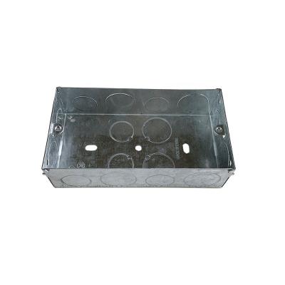 China Strong Performance 3*6 0.8mm Metal Junction Box Rectangular Waterproof Electrical Junction Boxes for sale