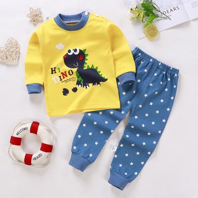 China Anti-wrinkle Fashion 1 Year Old Baby Boy Clothes Pajamas Sets Sleepwear Boys Suits Children Kids Clothes Pants Two Piece Set for sale