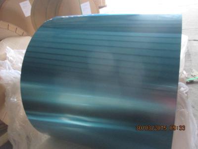 China Colorful Aluminium Fin Stock 0.115MM Various Width For Air Conditioner for sale