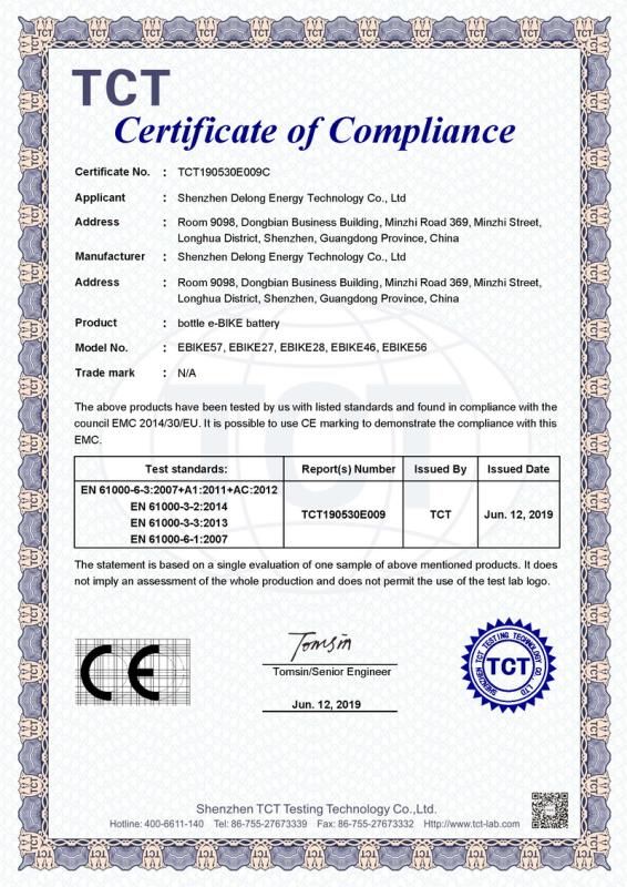 CE - Shenzhen Delong Energy Technology Co., Ltd.