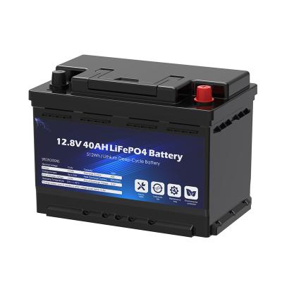 China akku 12V 30AH 40Ah 50AH 60AH 80AH 90Ah 100AH ​​120AH 125Ah 12volt LiFePO4 lithium iron phosphate deep cycle battery 40Ah for sale