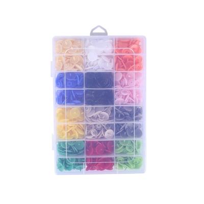 China OEM/Odm Factory Press Viable Plastic Snaps Buttons High Quality Clothing Sewing 12 Buttons Assorted Colorful Custom for sale