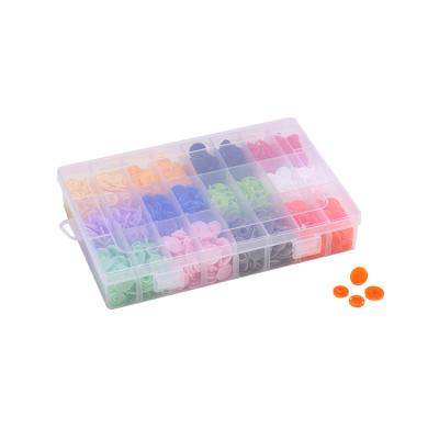 China Factory Custom 18 Colors T5 Boxed Viable Plastic Snap Snaps Buttons High Quality Instant Clothing Button Sewing Set for sale