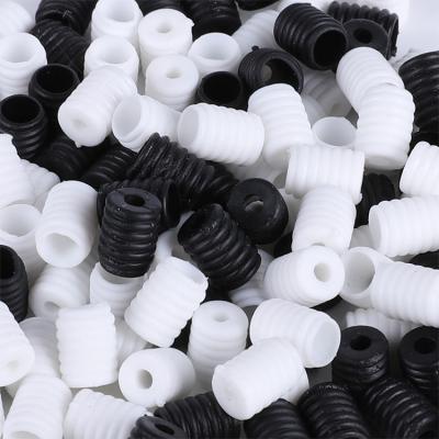 China Factory Wholesale PVC Viable Elastic Face Mouth Band Ear Elastic Strap Threaded Buttons Adjusting Plastic Buckle for sale