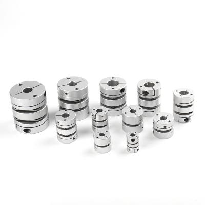 China Others High Precision Aluminum Flexible Double Disc Shaft Couplings With Clamping for sale