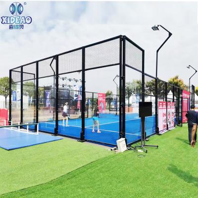 China Indoor Glass Steel Pipe Mood Padel Court XA-P01 for sale