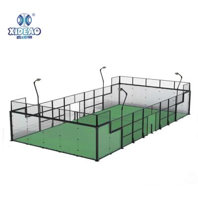 China XIDEAO Steel Pipe New Arrival Panoramic Padel Courts Build Tennis Padel Court for sale