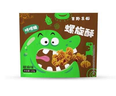 China Family Snacks Made in China Cheap Price Professional High Quality Pastry Snacks Puffed Spiral Crisps for sale