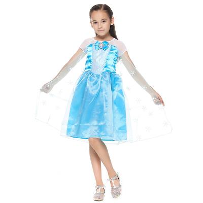 China Elsa Dress Princess Disney Dress Girl's Washable Frozen Princess for sale