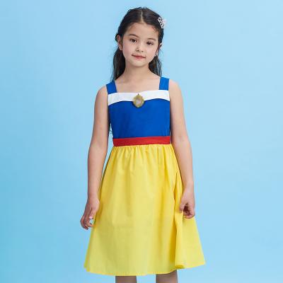 China Washable Snow Costume Disney Dress Girl's White Princess for sale