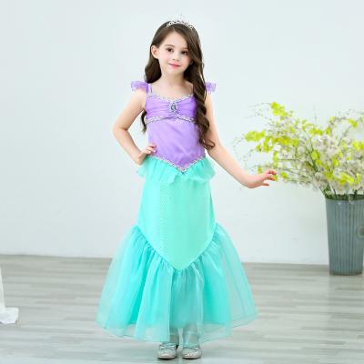 China Polyester Princess Dress For Girls Birthday Mermaid Gift Game Costume Carnival Fancy Toddler Theme OEM Holiday Party Fairy Tale Hot Sale for sale