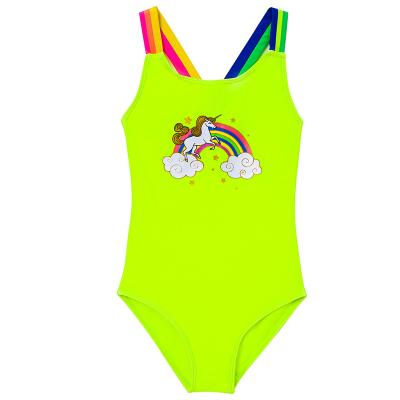 China Beach Factory Promotional Good Quality Yellow Unicorn Swimwear Manufacture for sale