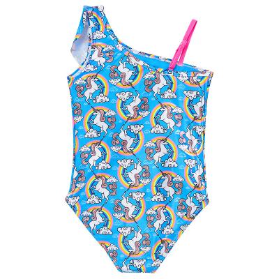 China Beach Factory Promotional Good Quality Blue Unicorn Swimwear Manufacturing for sale