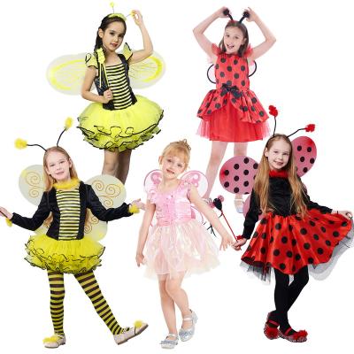 China Animals Cosplay TV and Movie Costume Girls Dress up Kids Ladybug Bumble Bee Costume Up Outfit Carnival Halloween Party for sale