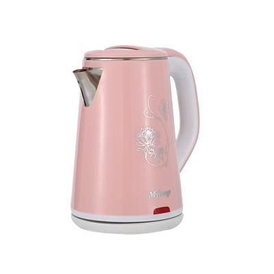 China 360 Degree Base Electric Kettle Mylongs 220V 2.3L Dual Wall Rotation 360 Degree Cordless Electric Kettles for sale